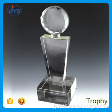 custom shape crystal trophies hot sale cricket trophy with cheap price